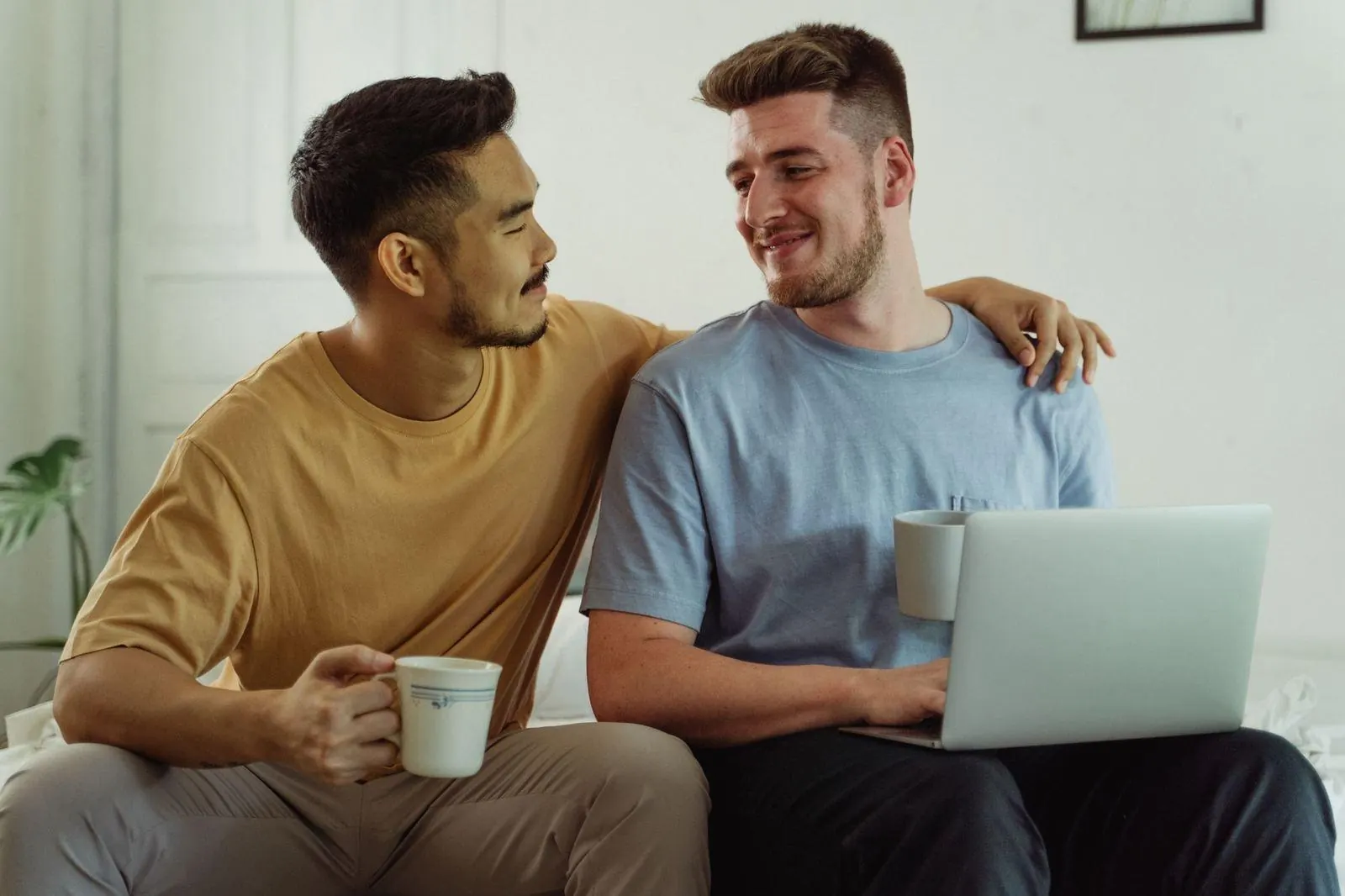 A quiet moment of support between two people